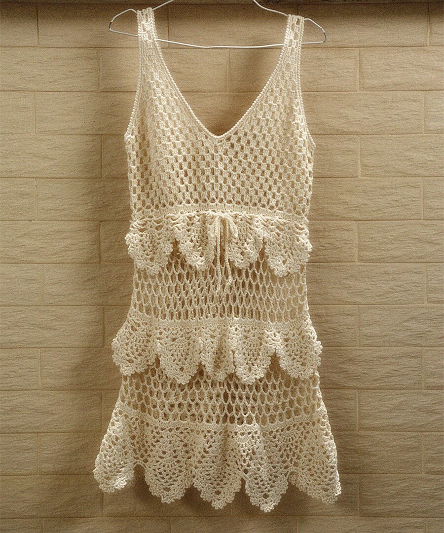 Women Crochet Dress Hippie Festival Sundress | MakerPlace by Michaels Women Crochet Dress Hippie Festival Sundress | MakerPlace by Michaels